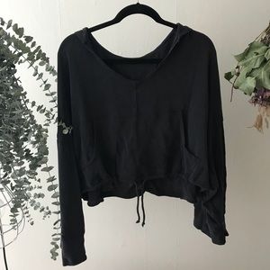 Free People Cropped Hoodie